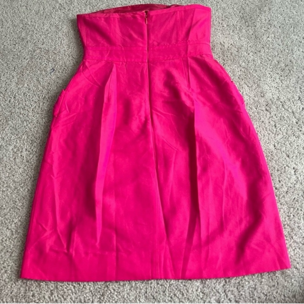 J Crew - Strapless Pink Flamenca Dress - Size 2 NWT - Picture 3 of 6